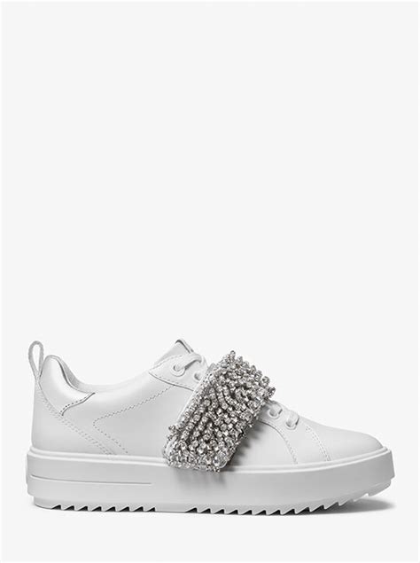 Emmett Embellished Leather Sneaker 